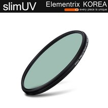 엘리멘트릭스 카메라 UV 슬림 렌즈 필터 (자외선 차단) SlimUV, 49mm, 블랙