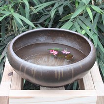 이천도자기 토비 자연옹기 원형 수반 3호 (가습기용), 수랑