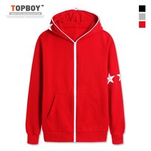 TOPBOY 베이직 별 자수 후드집업 (SCC1395PT)
