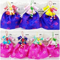 콩이네 리본 꽃과나비 한복방향제 만들기 DIY 패키지, 색상, 민트