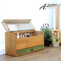 어썸 타이디 원목 좌식 화장대610 좌식화장대, 네추럴