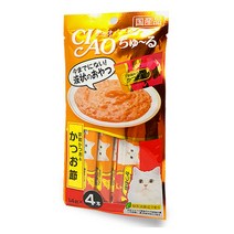 이나바 고양이 챠오츄르 간식, 가다랑어+가다랑어포, 56g, 1팩
