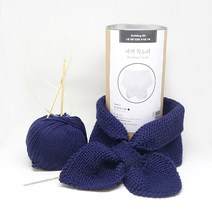 멜로우 니팅 DIY 키트 네키 목도리, 미드나잇블루, 1set