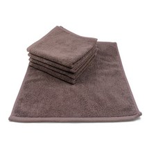 행주 순면 극세사 물수건 업소 가정 주방 컬러 미세먼지 세차 걸레, 06 호텔브라운 행주, 5장