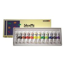 신한 샤미 수채화물감 12/18/24색(10ml) 일반, 1세트, 12색
