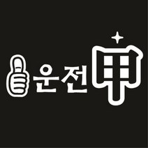 센스만점 자동차스티커 모음 (주유구 스티커 포함), 155_운전갑(화이트), 1개