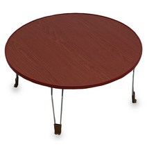 한목가구 원형 접이식테이블 2~3인용 태상 660 다용도상, 태상_엔틱체리, 스틸다리(원형 660), 1개