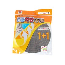 리빙플러스 국산 외풍차단 1+1 문풍지 단열필름, 우레탄문풍지(18mm) 4M x 2개