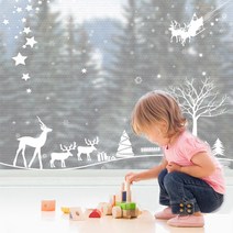 굿패키지 북유럽 5.5mm 단열뽁뽁이 산타마을, 100cmx20m, 1개