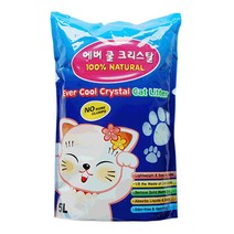 에버쿨 크리스탈 (무향) 5L 고양이 모래, 1개
