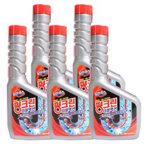 유한락스 펑크린 더블액션 배수구세정제, 500ml, 5개