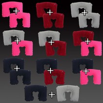 1+1 에어목베개, 네이비+그레이