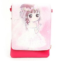 레드웨딩 여신 아동 러블리 일러스트 폰크로스