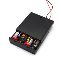 velton 배터리홀더 건전지홀더 깜냥 건전지케이스, 커버 스위치 홀더	AA 4구 커버홀더, 1개