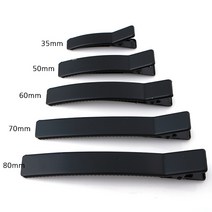 비즈아이 [9-734]신사각집게핀 35/50/60/70/80mm (흑코팅) [1개]