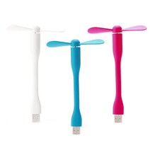 플러스원 USB 미니 선풍기 코브라형, 화이트