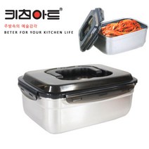 키친아트 메탈김치통 밀폐용기 스테인리스용기, 1개