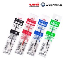 제트스트림 유성 3색볼펜 0.5 리필심/SXR-80-05, 블랙, 1개