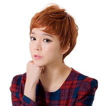 가발나라 전체가발 숏 펌 통가발, 내츄럴블랙, 1개