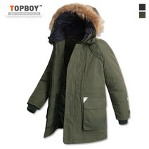 탑보이 베이직 라쿤 봄버 패딩점퍼 (JW389)