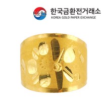 한국금환전거래소 전통 문양 순금 돌반지 3.75g