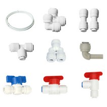 와이넷 정수기부속 일반6mm, 6mm L형피팅(2개), .