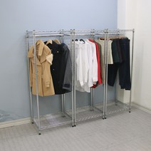 킹메탈행거/수납과 옷걸이/이동식행거, 2. 600x450x1500 2단 1행거