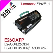 와와잉크 렉스마크 E260DN 토너 E260A11P E360DN E460 E462 비정품토너, 완제품(반납없음), 1개