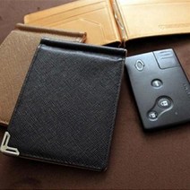 이지스 SM5 SM7 SM7뉴아트 3버튼 스마트키홀더 사피아노 천연가죽, 블랙