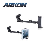 ARKON 슬림그립 울트라 차량용 유리 흡착식 휴대폰 소형 태블릿 거치대 SM6-CM117, 1개