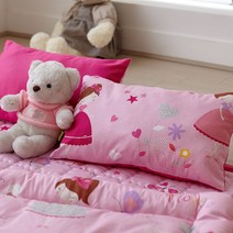보드래 유아동 순면 베개커버, 쁘띠걸