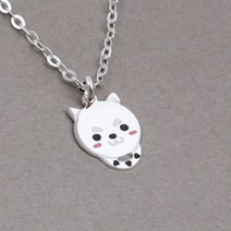 세방실버 동글멍멍 미아방지 목걸이