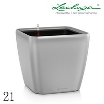 레츄자 큐드로 LS 21 저면관수 인테리어화분, 실버(무광)