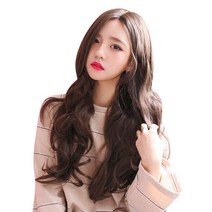 고운머리 여성용 프론트레이스 줄리엣 통가발, 내츄럴블랙, 1개