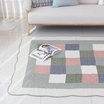 더와이 사각누비 워싱순면카페트 겸 침대매트 미끄럼방지처리