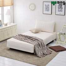 파란들 메모리폼 일체형 단면매트리스 슈퍼싱글침대, 아이보리(벨로아)