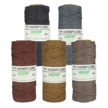 동서스토어 햄프끈 1mm(D) 면끈 매듭공예 포장용끈 팔찌만들기, 03.브라운(D)_270cm