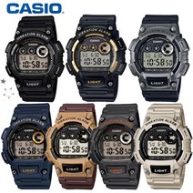 카시오 W-735 군인 군대 학생 전자시계