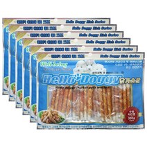 헬로도기 앱솔루트 300gX6개 펫천국 강아지 간식 모음, 헬로도기 우유 치킨껌 300g, 6개