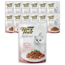 팬시피스트 인스퍼레이션 주식 파우치, 소, 70g, 12개