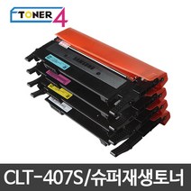 삼성전자 CLT-K407S 슈퍼재생토너 스마트칩장착 비정품토너, CLX-3185FW 빨강 반납없음, 1개