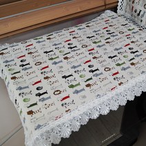 쭈앙 고양이 전자렌지커버, 아이보리