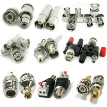 더블스피드 BNC RCA 동축 CCTV 카메라 안테나케이블 연결 젠더 커넥터, AK0031