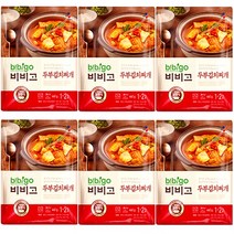 비비고 두부김치찌개, 460g, 6개