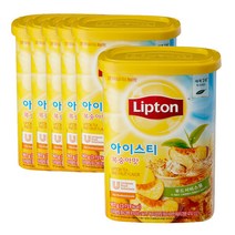 립톤 복숭아 아이스티 업소용 907g, 6개, 6개