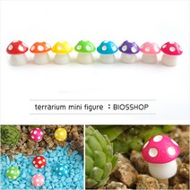 테라리움 재료 미니어처 피규어, 선택03번_컬러버섯5P