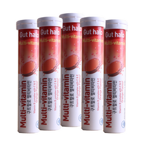 구트할로 발포 멀티비타민 오렌지맛 20정, 5개