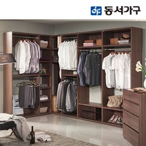 동서가구 스타일 JK3400 코너형 드레스룸 DF905438, 브라운우형