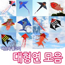 씨엠월드 바닷속 물고기 조립연 모음 낙하산 천 재질 (인기만점 연모음), 08.엔젤피쉬 흰색