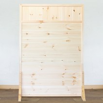 아이베란다 원목파티션 가로세로 2단 일체형 칸막이 가벽 사무실 거실 파티션, 600x2000mm(지지대별도)